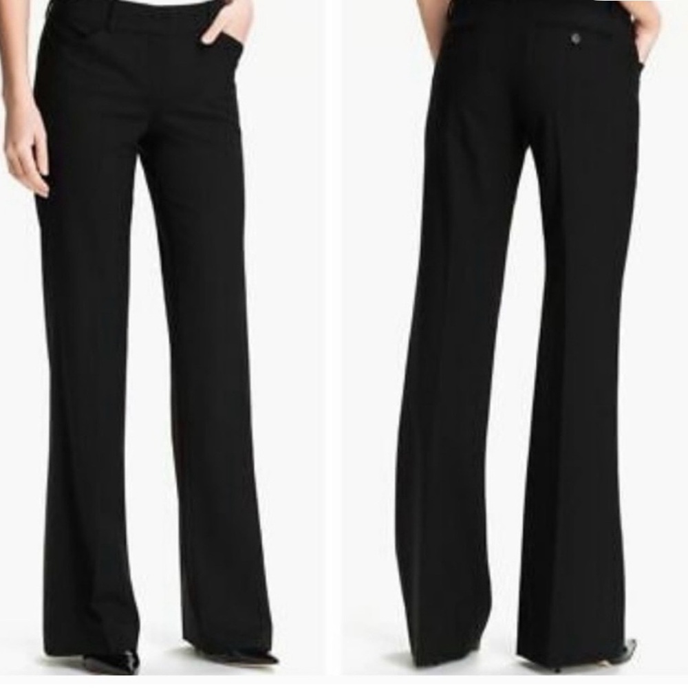 Theory Max C Broadway  Black Flare Pants